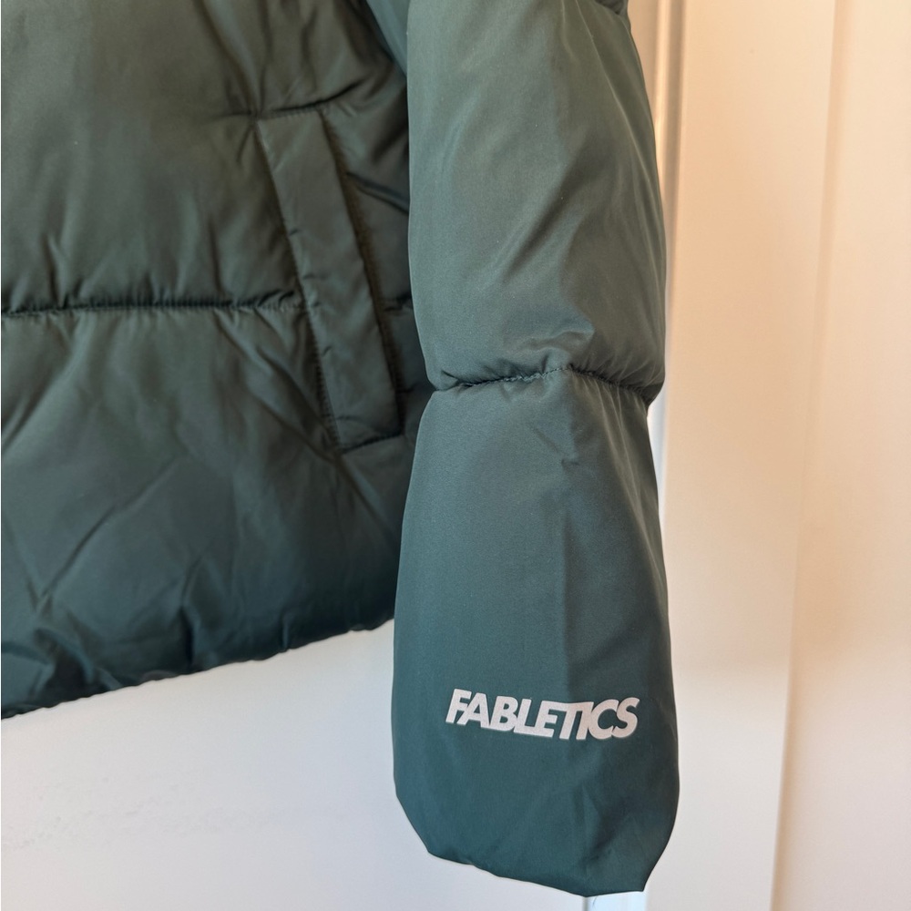Fabletics Dark Green Quilted Jacket - image 3